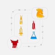 Set of veterinary icons N13
