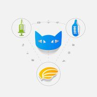 Set of veterinary icons N16