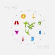 Set of veterinary icons N18