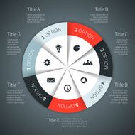 Modern vector info graphic for business project N139
