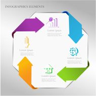 Abstract arrow infographics template N2