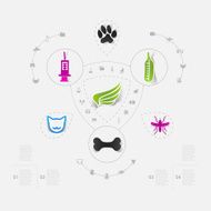 Set of veterinary icons N26