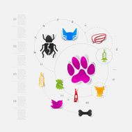 Set of veterinary icons N36