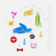 Set of veterinary icons N37