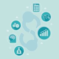 business flat infographic N103