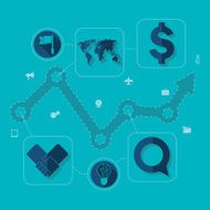 business flat infographic N105