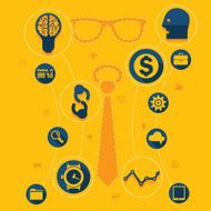 business flat infographic N106