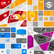 business geometric infographic N27