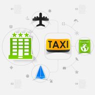 Set of summer tourism icons N213