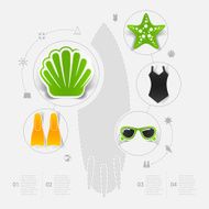 Set of summer tourism icons N227