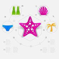 Set of summer tourism icons N229