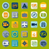 Set of summer tourism icons N265