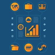 business flat infographic N107