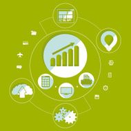 business flat infographic N110