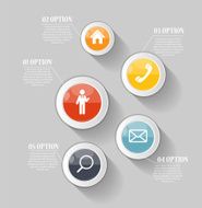 Infographic Templates for Business Vector Illustration N989
