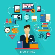 Flat design Freelance career Teaching N2