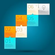 Modern design 10 step to success Design template