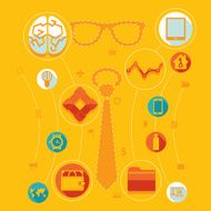 business flat infographic N115