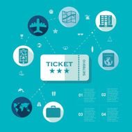 Set of summer tourism icons N278