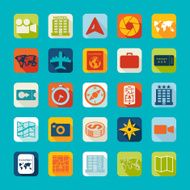 Set of summer tourism icons N286