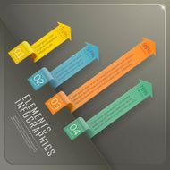 modern arrow bar chart infographic elements N2
