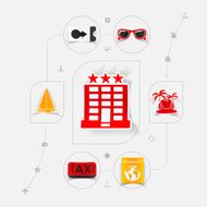 Set of summer tourism icons N308