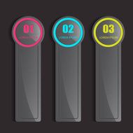 Modern black infographics banner N4