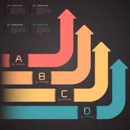 Modern infographics step up options banner