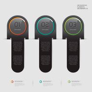 Modern black infographics banner N5