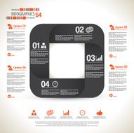 Minimal infographic template N31
