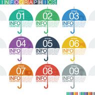 Abstract infographics flat design N17