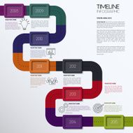 Vector timeline infographic Modern simple design