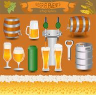 Beer infographics set elements for creating your own infograph N2