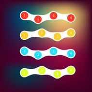metaball colorful round diagram infographics N77