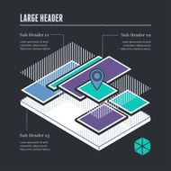 Flat UI Infographic Elements - Layered