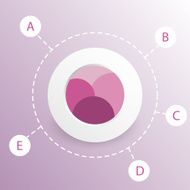 metaball colorful round diagram infographics N79