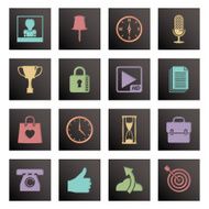 black square media icons N4