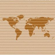 World map web icon flat design