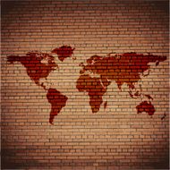World map web icon flat design N2