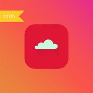 vector flat design cloud icon element