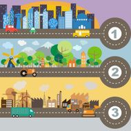 City infographic vector format