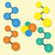colorful round diagram infographics N5