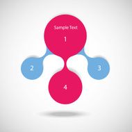 metaball colorful round diagram infographics N85