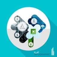 Geometric infographic in trendy flat style N2