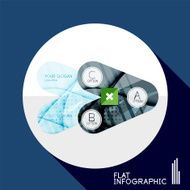 Geometric infographic in trendy flat style N4