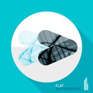 Geometric infographic in trendy flat style N27