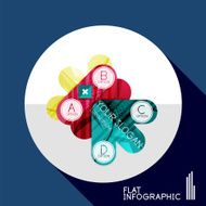 Geometric infographic in trendy flat style N42