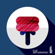 Geometric infographic in trendy flat style N58
