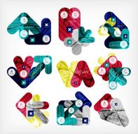 Collection of infographic option layouts N3