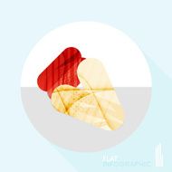 Geometric infographic in trendy flat style N63